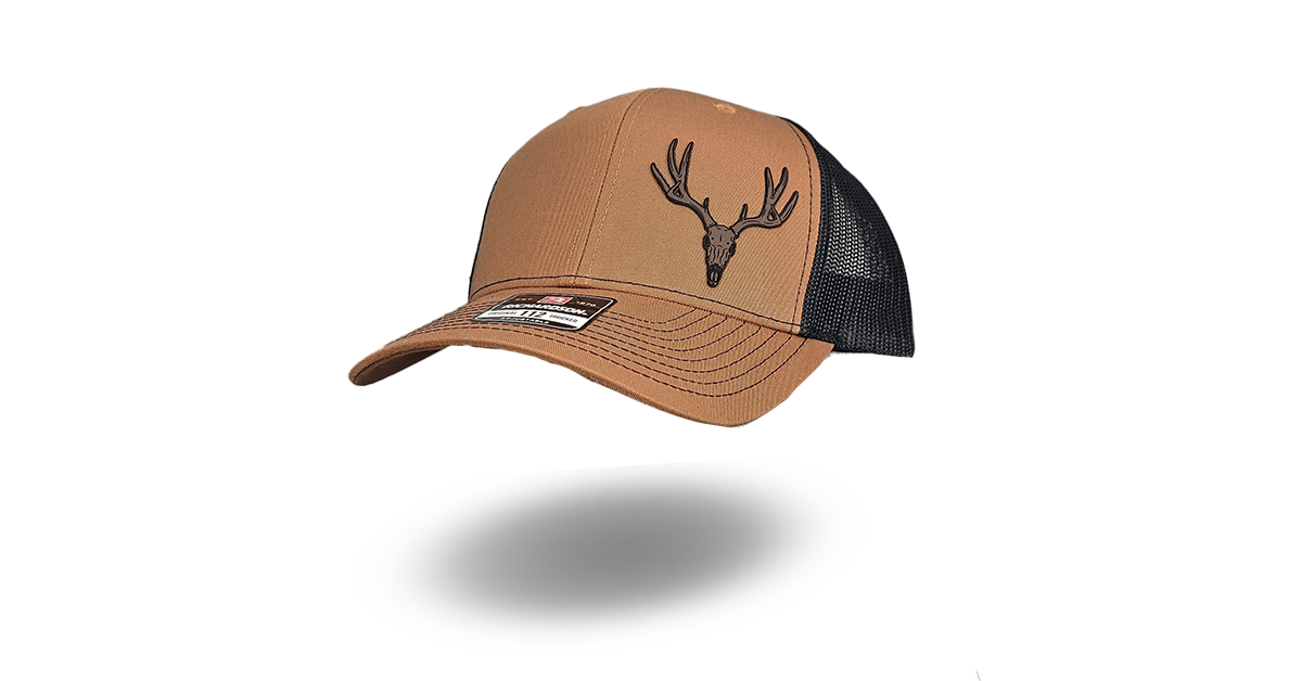 Back Country Mule Deer Hat Leatherette Patch