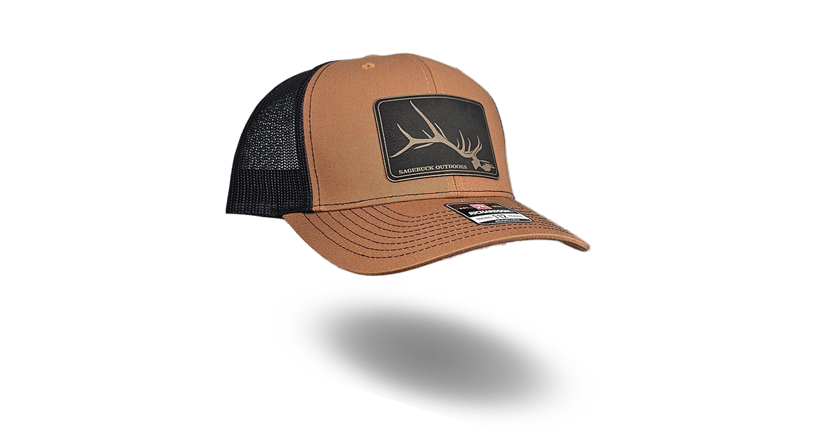 Elk Skull Leatherette Logo Hat