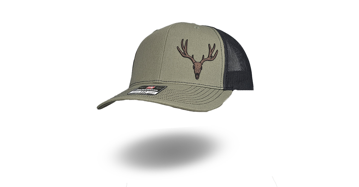 Back Country Mule Deer Hat Leatherette Patch